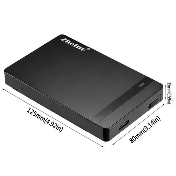 Zheino 2.5 SATA na USB 3.0 Adapter za Trdi Disk, Ohišje za SSD Disk Polje Zunanji HDD Primeru