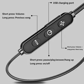 BT-66 Brez Zakasnitve Gaming Bluetooth 5.0 Slušalke Brezžične Vratu-vgrajena Slušalke Fone De Ouvido Audifonos Slušalke Auriculares
