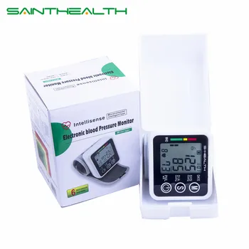 Saint Zdravje Samodejno Zapestje Tonometer Krvni Tlak Monitor Digitalni LCD Zapestje Hlačnice Krvni Tlak Meter sphygmomanometer
