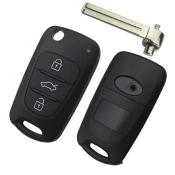 OkeyTech 3 Gumb Zložljiva avto Flip ključ za kia sportage 3 rio k2 K5 ceed dušo za Hyundai i30 daljinski ključ 433Mhz auto tipko prazne