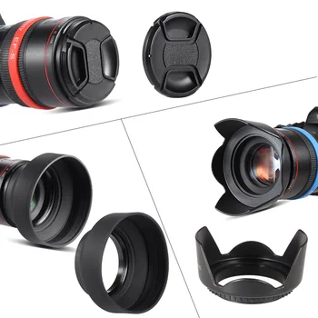 Andoer 52mm Objektiv Filter Komplet UV+CPL+FLD+ND(ND2 ND4 ND8) z Nosite Vrečka / Objektiva /Skp Imetnik/Tulipanov&Gume Objektiv Nape /Blago
