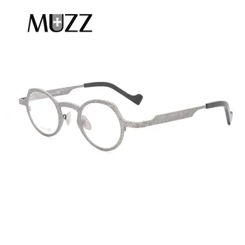 MUZZ Unisex Čistega Titana Okvirji za Moške Optični Nezakonitih Super Mala polna rim Očala Okvir visoko kratkovidnost Recept Očala