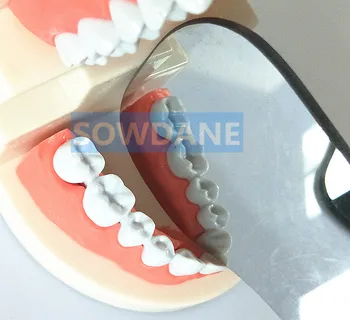 Zobni Dvojno Strani Zrcalni Reflektor Zobni Ortodontskega Zob Preverite Fotografije Orodje Stekla Autoclavable Zobozdravstveno Nego Ustne Votline