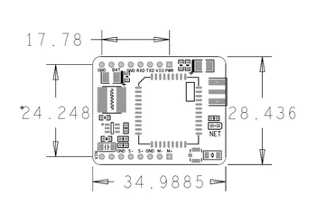 SIMCOM SIM7020E jedro odbor NB-Is razvoj odbor Multi-Band B1/B3/B5/B8/B20/B28 LTE združljiv z SIM800C Novo in Originalno