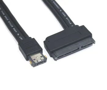 USB eSATA Combo, da SATA Kabla 2.5 inch Hard Disk Drive Kabel za Prenosnik Moči, eSata, da SATA 7Pin + 15Pin 2 v 1 Adapter Kabel