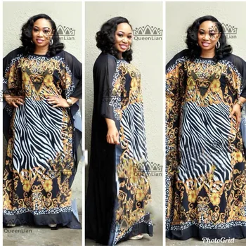 Nova Moda Super Velikost Afriške Svoboden Dolgo Dashiki Tradicionalnih Stranka Obleko za Lady (XF12#)