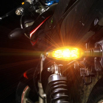 DUH ZVERI Motocikel Turn Luči, Spremenjen Avto Nepremočljiva Turn Luči, LED Smer Luči Dekorativne Luči#