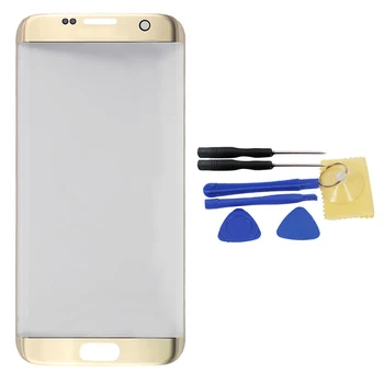 Visoke Kakovosti Mobilni Telefon Zaslon Zamenjava Zunanji Spredaj Steklo Objektiv Zaslon na Dotik Zamenjati za Samsung Galaxy S7 Rob G935