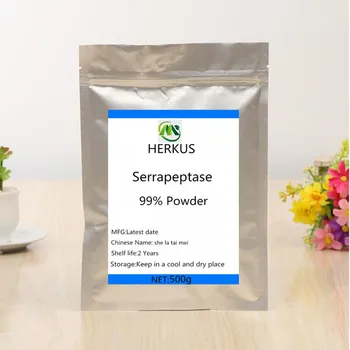 Vroče prodajo visoko kakovostnih 99% nevtralno protease Serrapeptase v prahu, hrane razred Seradase encima prahu, izboljša delovanje možganov