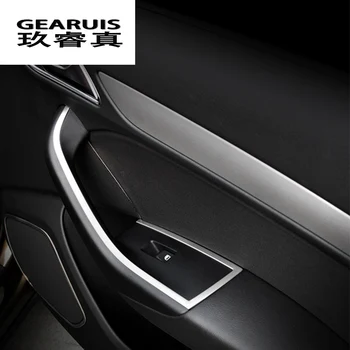 Avto styling Avto Windows dvigalo stikalo gumb nerjavno jeklo, nalepke, vrata, pokrov trim notranje opreme za Audi Q3 2013-