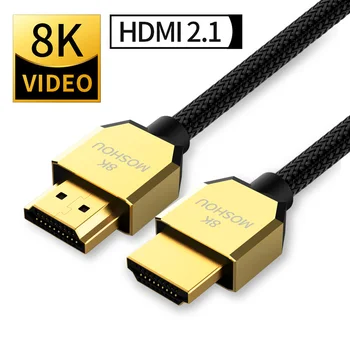 8K 60Hz 4K 120Hz 48Gbps HDMI 2.1 Kabli eARC Cabo HDMI 2.1 UHD Dinamično HDR Za TV PS4