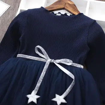 Dekleta Obleko Pentagram Princesa Obleko Dekleta Obleke Z Dolgimi Rokavi Jeseni Priložnostne Otroci Oblačila Otroci Tutu Obleke Za Dekleta