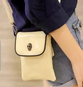 Novi mini torba korejski ženski verige diagonalno paket nič denarnice moda lobanje paketne