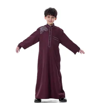 Eid Fant Otrok Abaya Dubaj Tam Kaftan Oman Arabski Katar Muslimanski Otroci Haljo Caftan Ramadana Ropa Musulmana Hombre Islamska Oblačila