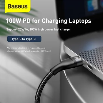 Baseus PD 100W USB C Kabel Za iPhone 12 Pro 3 v 1 Micro USB Podatkovni Žice QC Tip C Hitro Polnjenje Za Xiaomi Samsung Chagrer Kabel