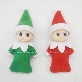 50pcs Vroče prodati Božič Baby Elf Lutke Elf, Igrače, Okraski za Otroke Mini Baby Vilini Lutka za DIY obrti božično darilo