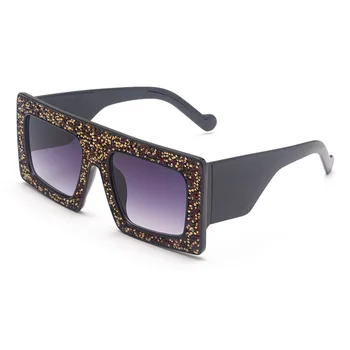 Ženski Luksuzni sončna Očala Modni Oblikovalec blagovne Znamke Velikih Kvadratnih Očala z Okrasnih Flash Vintage sončna Očala Seksi Ogledalo