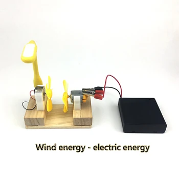 Električni Generator, Motorna Energije Vetrne Turbine Power Mini Otroci LED Izobraževanje DC AC, ki je Na Zalogi dropship
