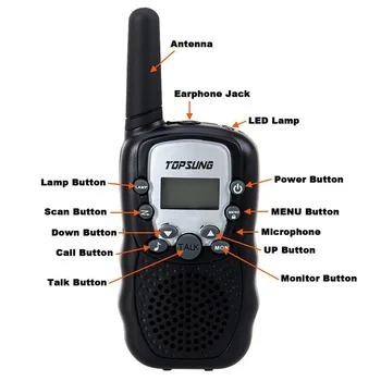 Nova Generacija 99 zasebnih kodo par walkie talkie t388 radio sprehod govori PMR446 radijskimi ali FRS/GMRS 2-way radio svetilka