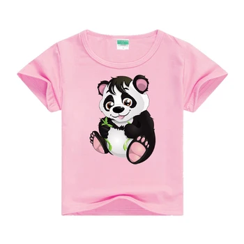 Novo 2019 Otroci T Shirt Risanka Smešno Panda T-majice Poletje Kostum Baby Fantje Dekleta Oblačila Otroci T Srajce za Otroke Obrabe