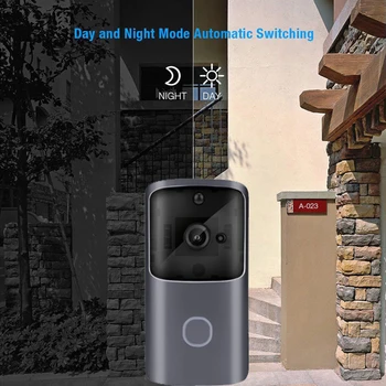 Brezžični HD Visual WIFI Zvonec PIR Ir Nočna Vizija, Video Kamere, Daljinsko Domov Spremljanje Interkom Vremensko Zvonec