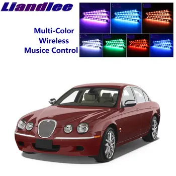 Liandlee Avto Neon Barva Spreminja glede Atmibient Znotraj Footwell Svetlobe, Jaguar S-Type S, Tip 2000-2008