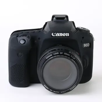 Silikonski Oklep Kože DSLR Fotoaparat Telo Primeru Vrečko za Canon EOS R6 M50 90D 800D 1300D 850D 5D2 6D2 200D 5D 6D Mark II T7i T6 T8i