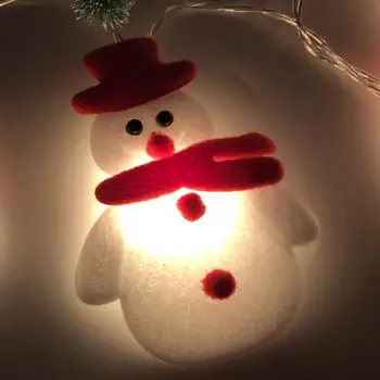Snjegović Božič Drevo LED Garland Niz Luči Snežinke Niz Vila Luči Visi Okraske Za Navidad Natalne Novo Leto