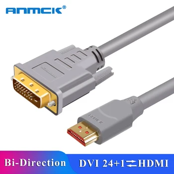 Anmck DVI na HDMI Dvosmerna DVI-D 24+1 Moški-Moški, HDMI, DVI, D Adapter Pretvornik za PS4 HDTV 1080P Kabel HDMI v DVI