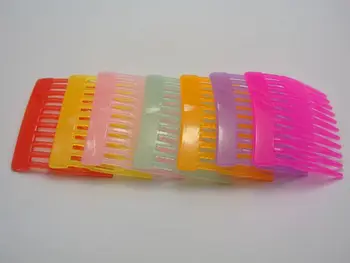 20 Mešane Barve Plastike Nemoteno sponke za Lase Strani Glavniki Pin 52mm za Dekleta