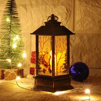 Božični Okraski za Dom Svetilka Led Sveča Čaj svetlobo Sveč Jelenov Santa Snjegović Lučka Navidad Dekoracijo Novo Leto Ornament