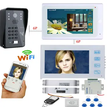 SmartYIBA IOS Andriod WIFI RFID Geslo za Odklepanje Vrat Telefon 12V Napajanje Nadzor Električnih Spusti Vijak Zaklepanja Zvonec Interkom