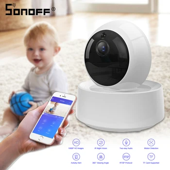 SONOFF GK-200MP2-B 1080P HD Wifi Brezžični IP Varnostna Kamera IR Nočno Vizijo Prameni-way Audio nadzorne Kamere Baby Monitor