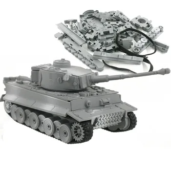4D Model Tank Gradnjo Kompleti Vojaške Skupščine Izobraževalne Igrače, Okraski z Visoko gostoto Materiala Panther Tiger Turmtiger Napad