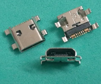 100 kozarcev/lot 7 PIN 5 Metrov mini Micro USB priključek za polnjenje vtičnico in vtičnico za Samsung S7562 GT-S7562 I8190 S3 I8160 S7560