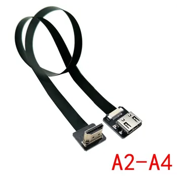 Ultralahkih 90 Stopinj FPV HDMI Kabel na Mini/Mikro-HDMI Adapter FPC Traku Ravno Igrišču 20pin za Multicopter Fotografiranje iz Zraka