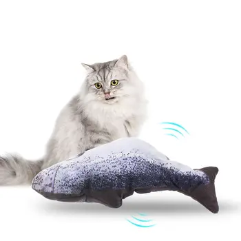 Elektronski Hišnih Mačk Igrače, Električni USB Polnjenje Simulacije Ribe Igrače za Psa, Mačka Žvečilni Igranje Grize Dobave