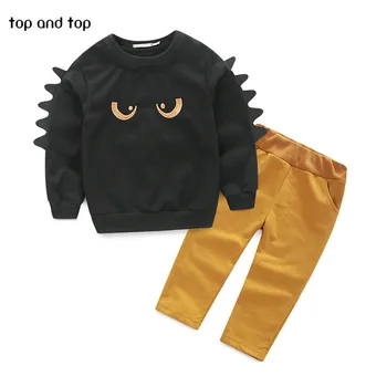 Brezplačna dostava za Pomlad otroška oblačila obleke otroški puloverji s kapuco + hlače risanka otroci športni bo ustrezala fantje oblačila, ki drobno
